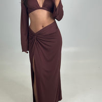 Adriana Skirt Chocolate