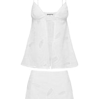 Blossome Embroidered Set White