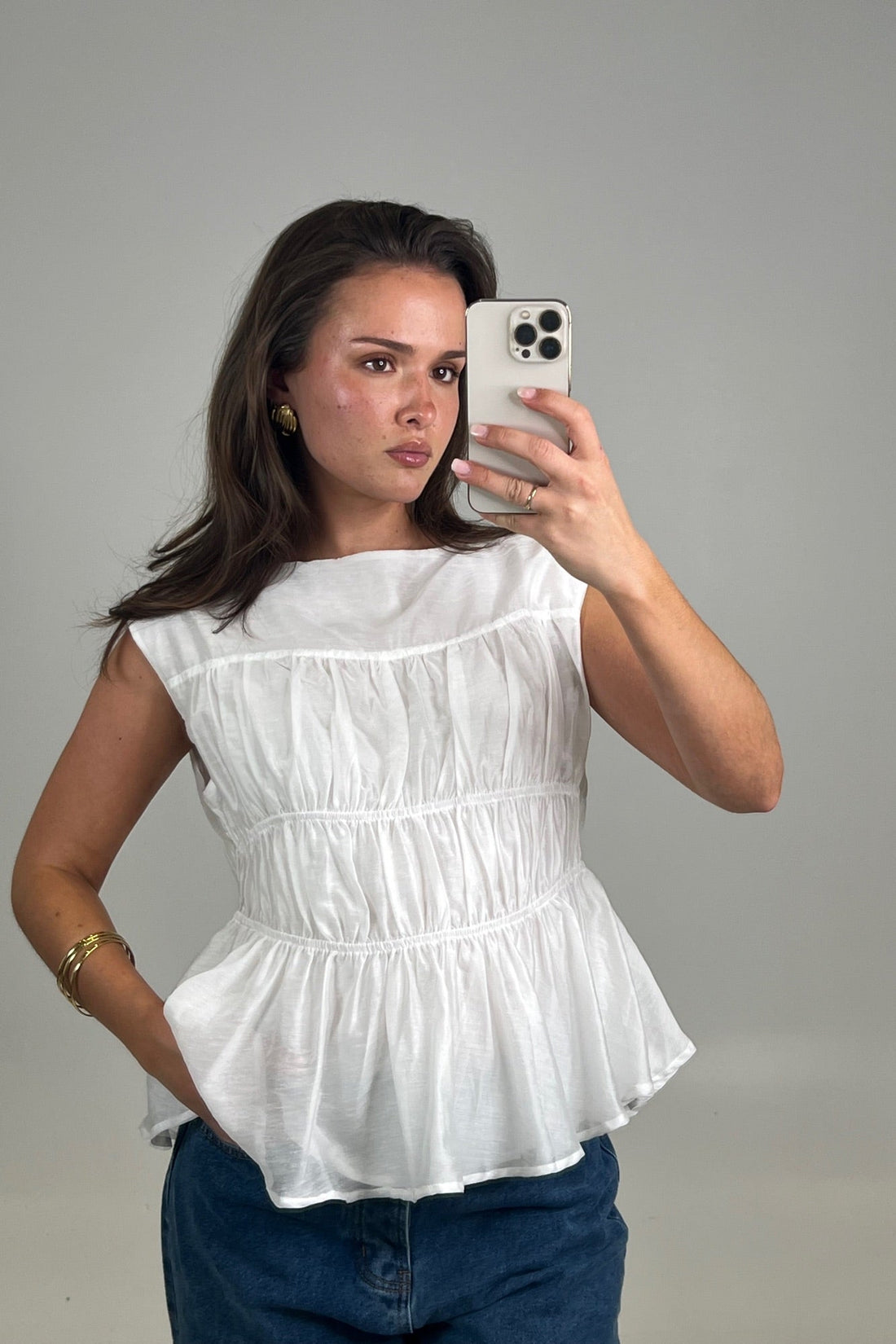 Cierra Top White