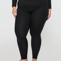 Achieve Activewear Leggings Black Curve