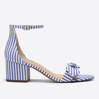 Preston Sandal in Blue & White Stripe