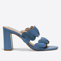 Dolly Heel Sandal in Chambray