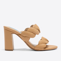 Dolly Heel Sandal in Natural