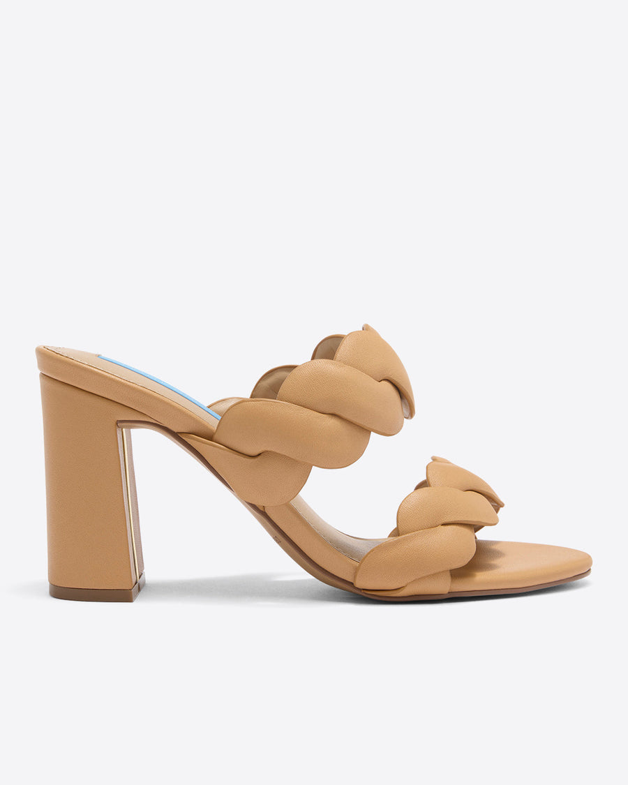Dolly Heel Sandal in Natural