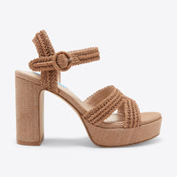 Rattan Strappy Heel