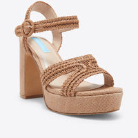 Rattan Strappy Heel