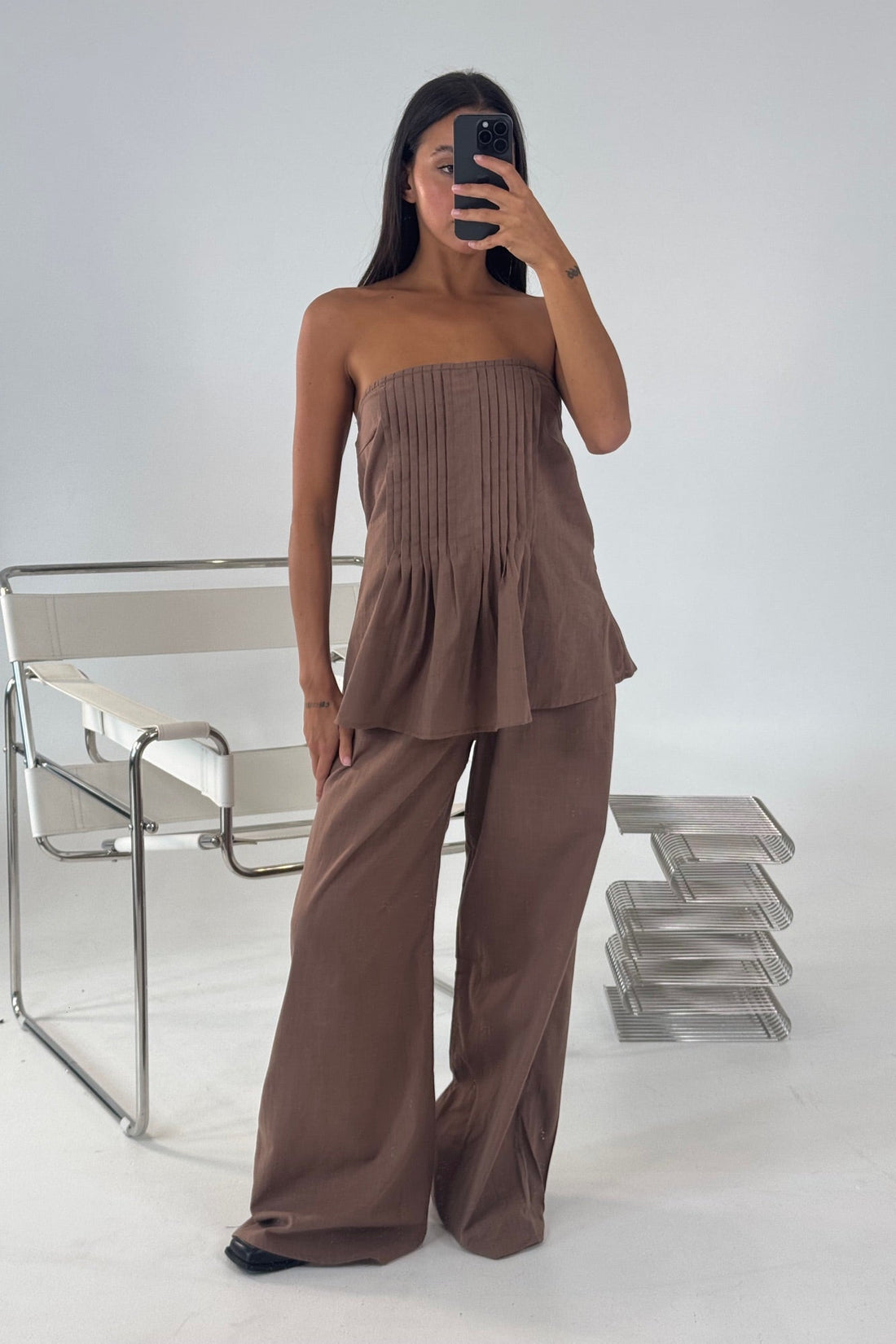 Ginny Pant Set Chocolate