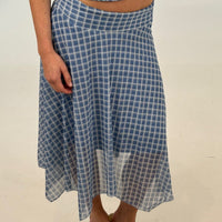 Adeline Midi Skirt Blue