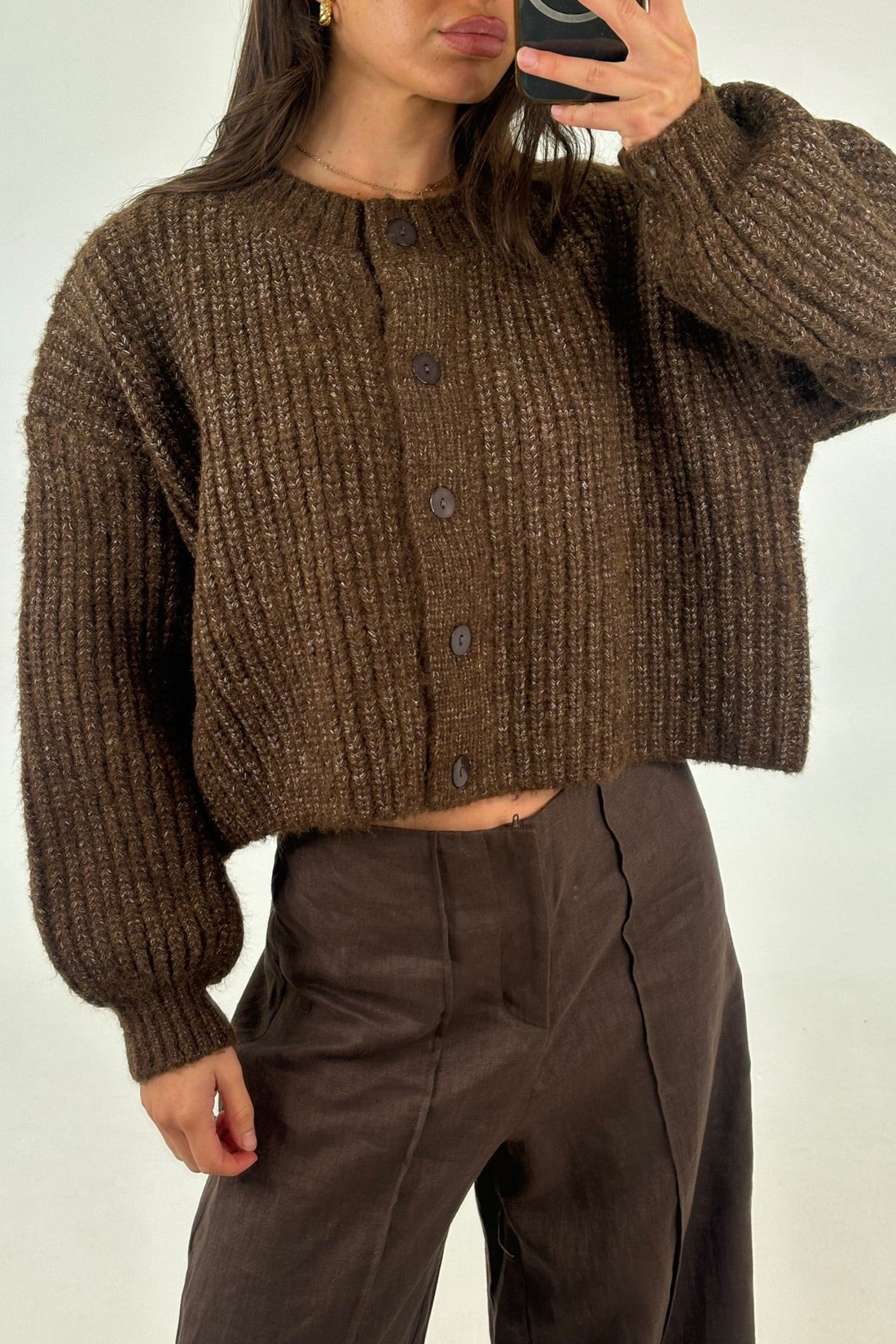 Valley Cardigan Chocolate