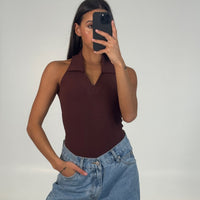 Elio Bodysuit Chocolate