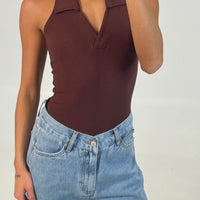Elio Bodysuit Chocolate