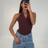 Elio Bodysuit Chocolate