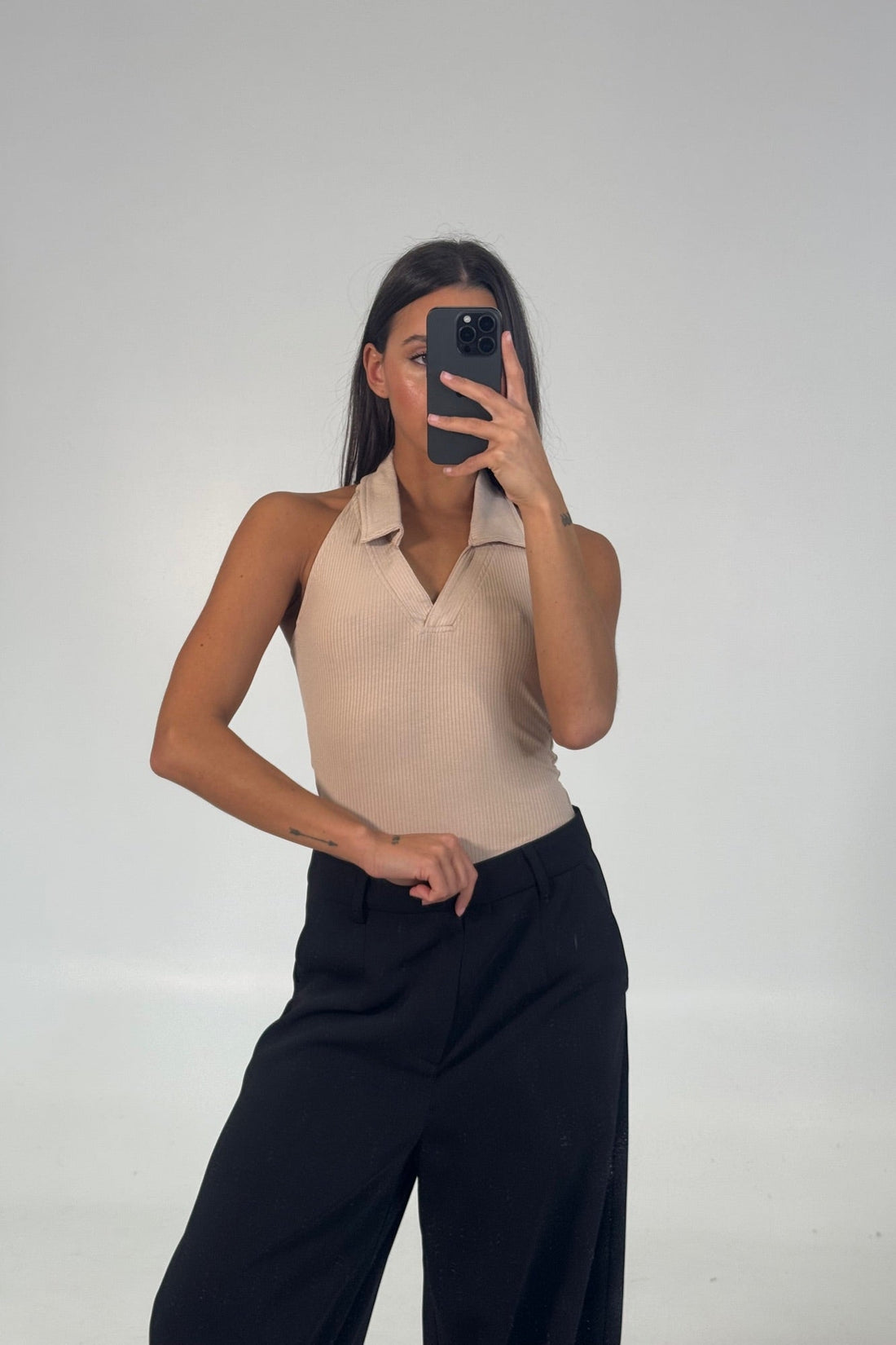 Elio Bodysuit Beige