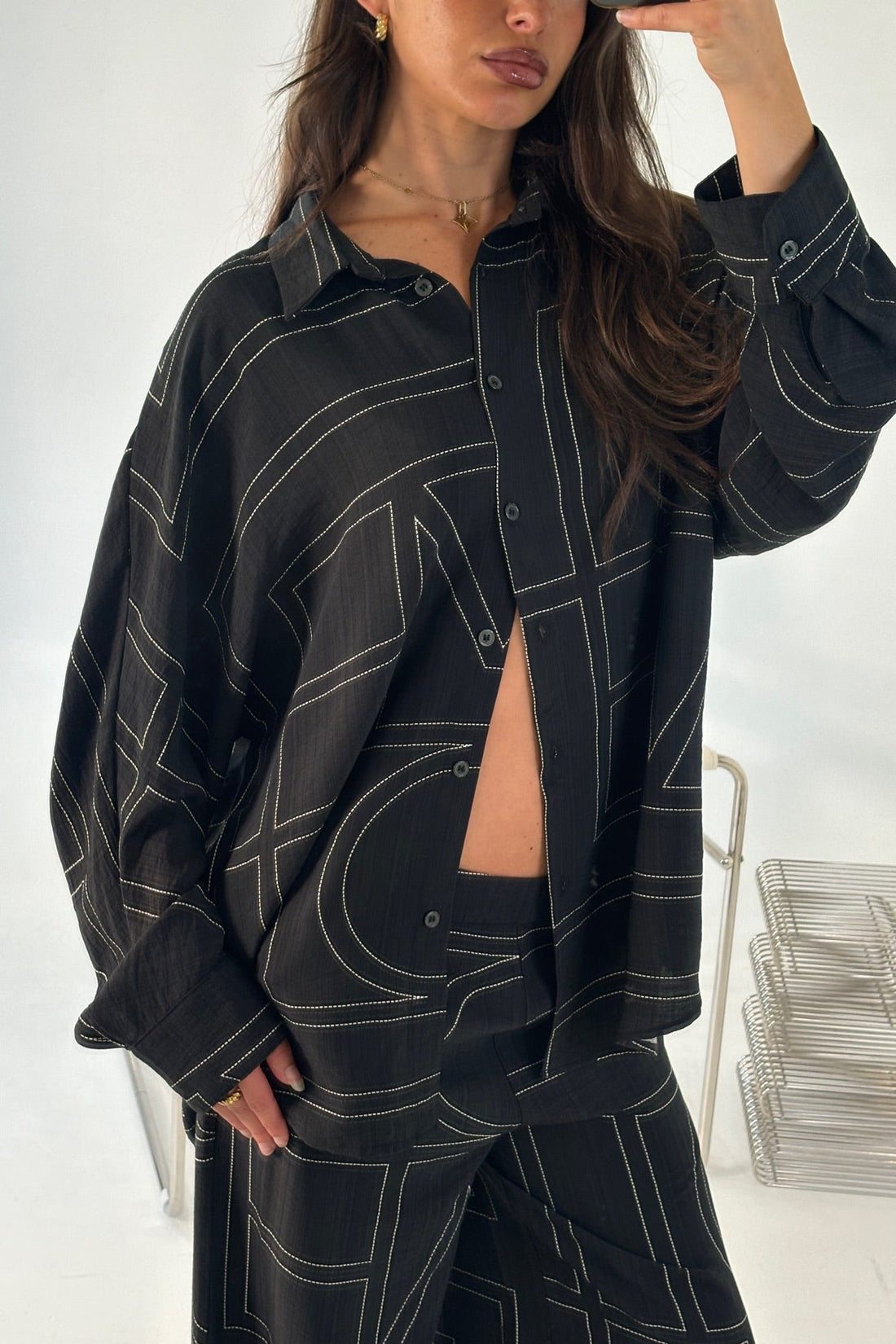 Tassie Long Sleeve Top Black