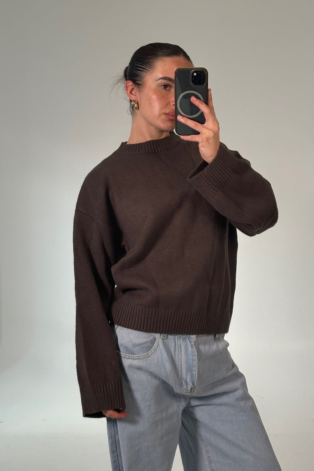 Lisa Knit Chocolate