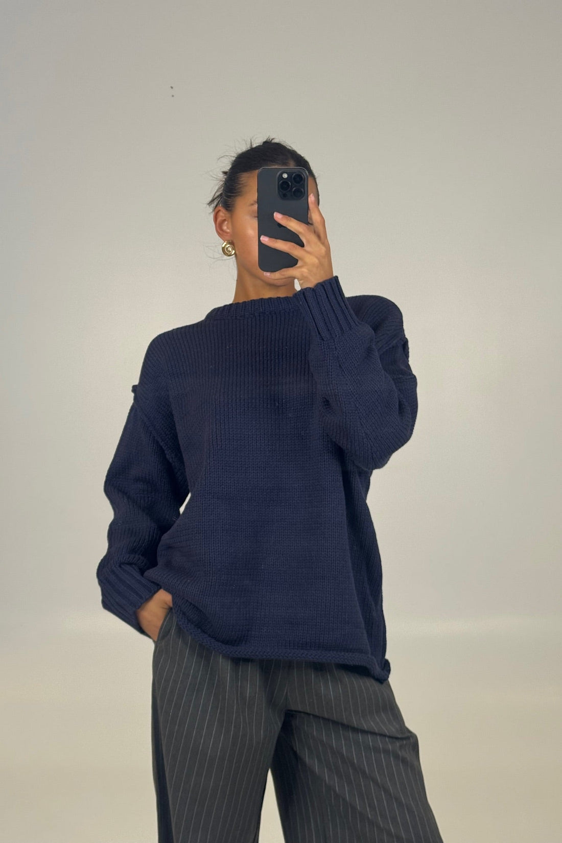 Toni Knit Jumper Navy
