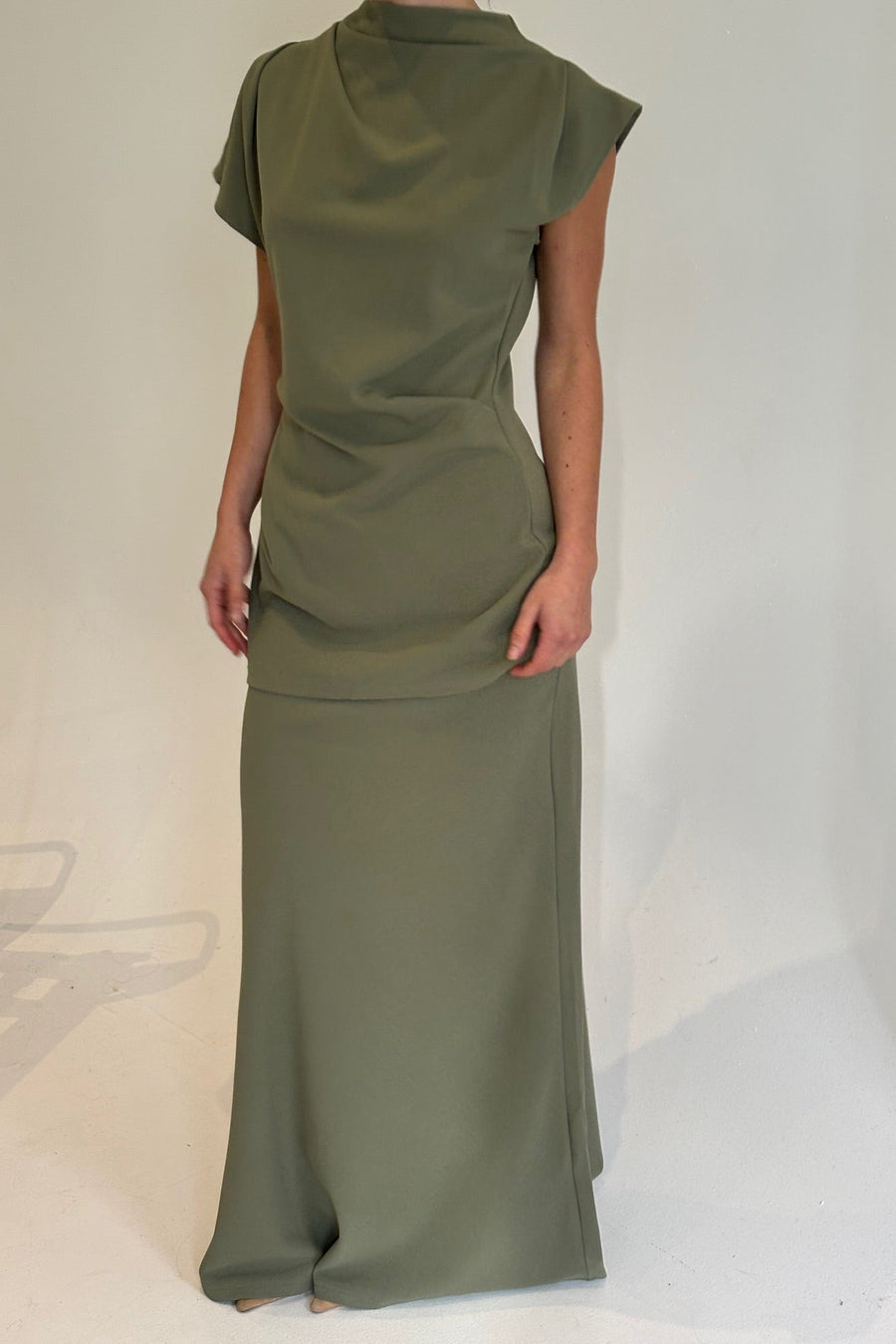Bell Maxi Skirt Moss - FINAL SALE