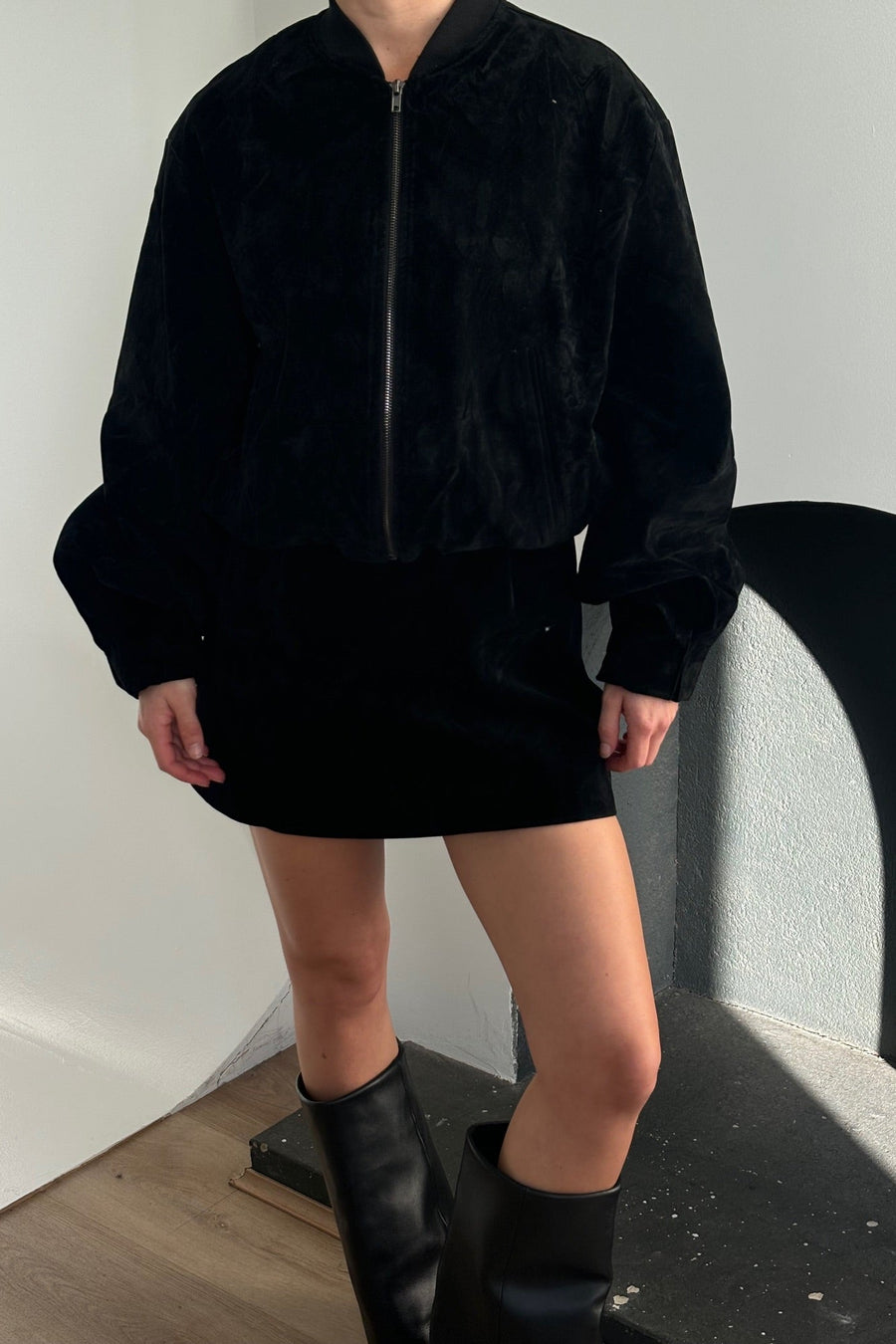 Clara Bomber Black