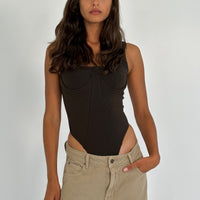 Je Taime Bodysuit Chocolate