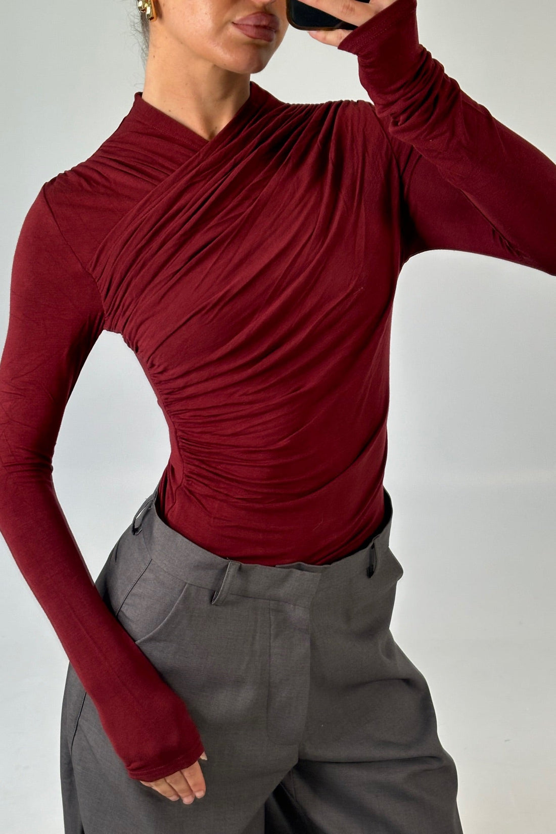 Amrita Bodysuit Wine