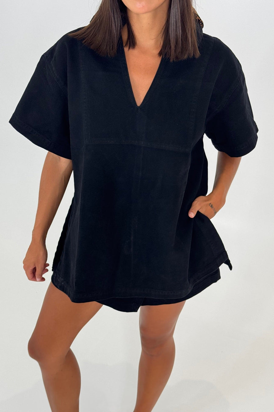 Rosemary Denim Shirt Washed Black