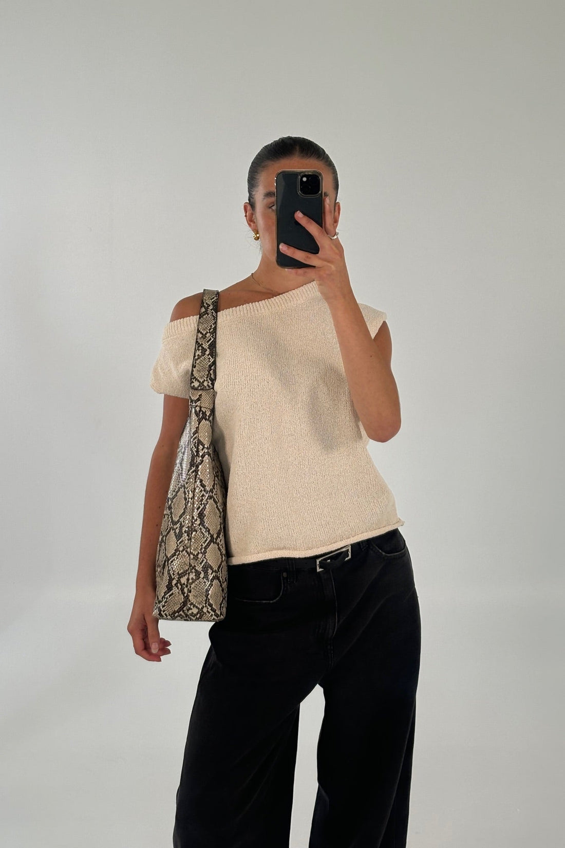 Kaisha Crop Knit Cream